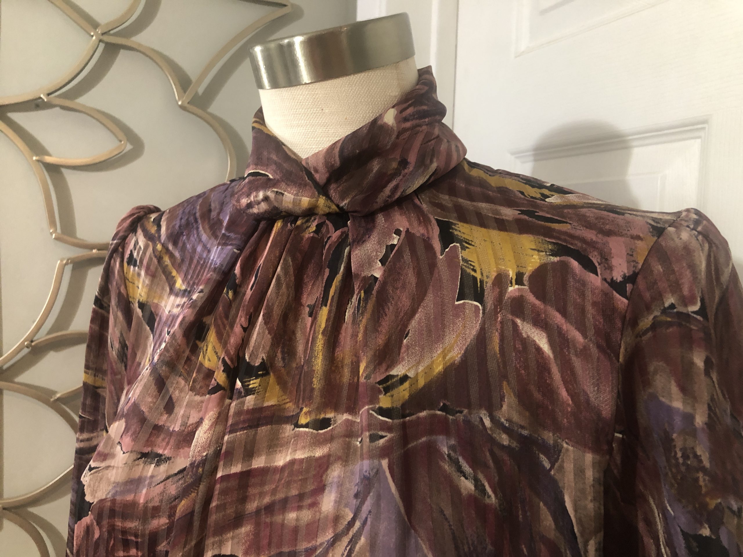 Vintage Autumn Floral Blouse - Image 3
