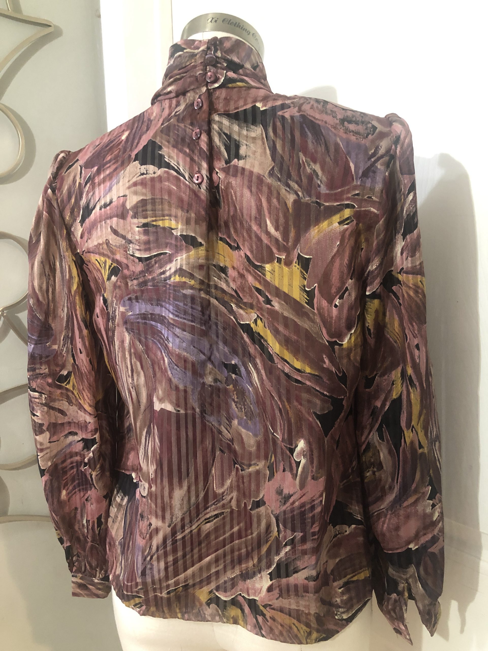 Vintage Autumn Floral Blouse - Image 4