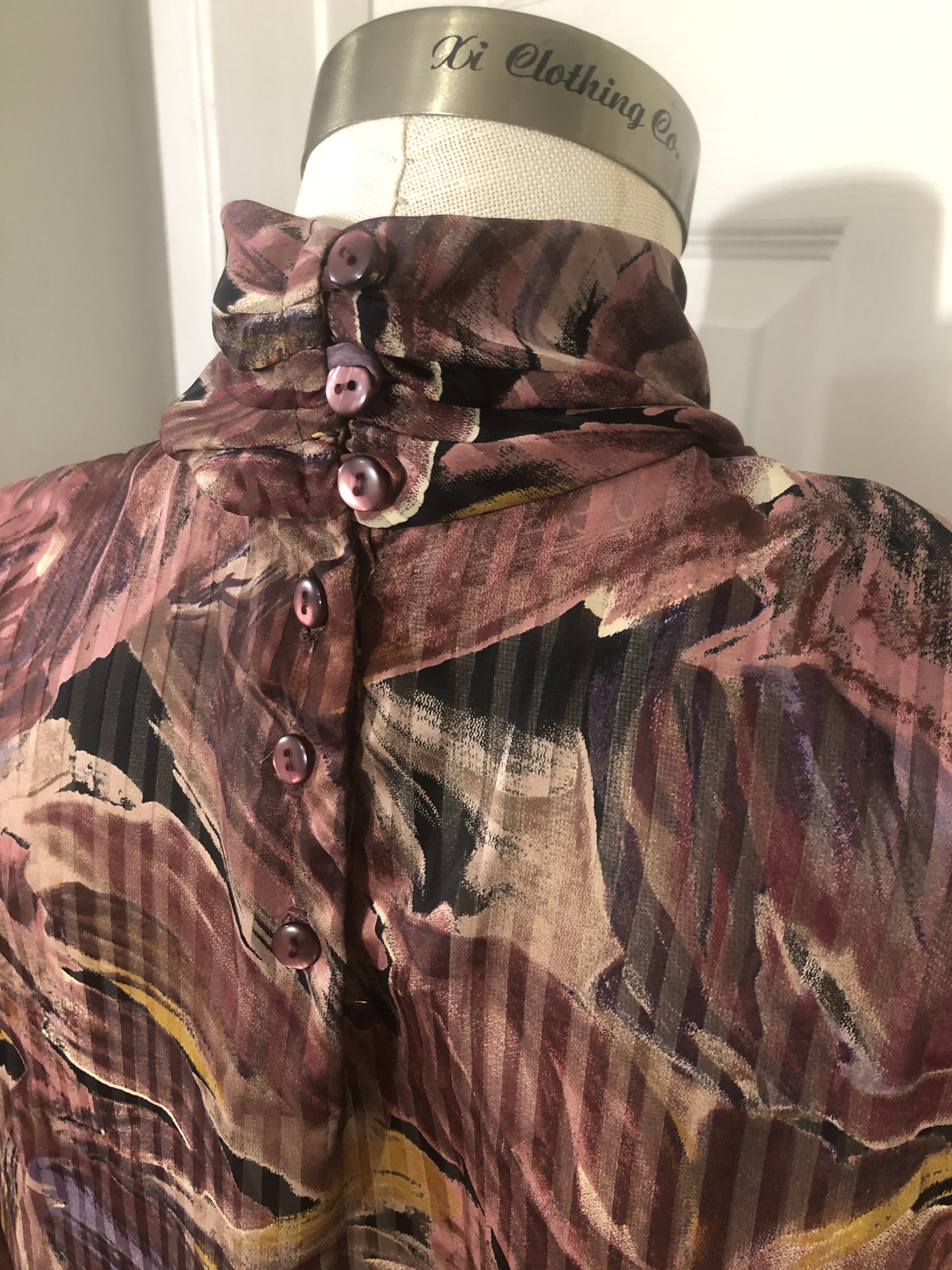 Vintage Autumn Floral Blouse - Image 5